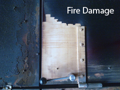 Repair to fire damaged metal